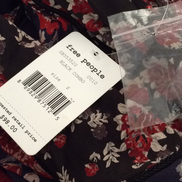 NWT Free People The Way World Turns Floral Blouse - Picture 8 of 8